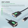 Waveshare Industrial USB to RS232 Adapter with Original FT232RL FTDI Chip, USB Type A to RS232 Female DB9 (9 Pin) Serial Converter Cable for Cashier Register, Modem, Scanner, Digital Cameras, 1.5m