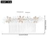 100% Handmade Freshwater Pearl Wedding Hair Combs Classical Wedding Hair Accessories Silver Pearl Hair Comb for Bridal Jewelry