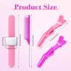 14 Pcs Hair Braiding Tool 2 Pieces Magnetic Pin Wristbandand 4 Pcs Braiding Comb for Parting with 8 Pcs Wide Teeth Alligator Sectioning Hair Clip for Hair Braid Tool Braid Maker (Purple, Pink)