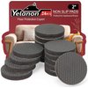 Yelanon Non Slip Furniture Pads -24 pcs 2" Furniture Grippers Hardwood Floors, Non Skid for Furniture Legs,Self Adhesive Rubber Feet, Anti Slide Furniture Floors Protectors for Keep Couch Stoppers