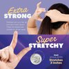 Gumi 3/4 Inch Small Clear Hair Elastics - 100 Ouchless No Damage Clear Elastic Hair Bands - Mini Snag Free Clear Rubber Bands for Hair Bun Ponytail-Tiny Ultra Durable Small Hair Ties for Women & Girls