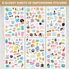 bloom daily planners Female Empowerment Planner Stickers - Variety Pack - 6 Sheets / 205 Girl Power Themed Stickers
