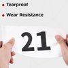 Azarxis Running Bib Competitor Numbers with Safety Pins, Tyvek Tearproof Waterproof 4" x 7" for Marathon Races Events (1-100)