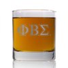 Bad Bananas BBGreek Phi Beta Sigma Official Vendor - Set of 2 11 oz Drinking Glasses - Greek Sigma Letters - Fraternity Paraphernalia