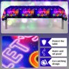 Tegeme 3 Pieces Glow Tablecloth 86 x 51 Inch Glow in The Dark Tablecloth Disposable Tablecloths for Glow Theme Neon Party Black Light Party Supplies