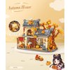 MEIEST Autumn House Building Blocks Set,Chinese Style Particle Construction Building Bricks Toy,Harvest Season Home Decoration