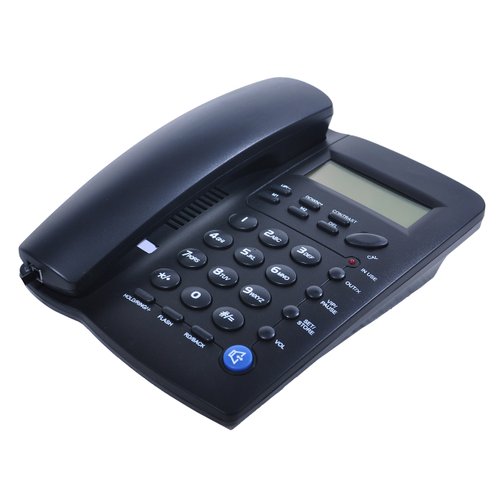 Ornin Y043 Corded Landline Telephone for Home, Caller ID/Call Waiting, Easy-to-Use, Speaker, Display, Desk Phone Only (Black)