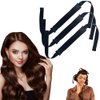 GeRRiT Satin Heatless Hair Curler, Overnight Heatless Hair Curls No Heat Silk Curling Rod for All Hair Types Sleep In Hair Rollers Hair Styling Tool Kit Soft Heatless Hair Curlers, 3PCS, Black