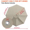 EliteShade USA Sunumbrella 9ft Replacement Covers 8 Ribs Market Patio Umbrella Canopy Cover (CANOPY ONLY) (Beige)