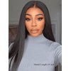 UNICE Silk Straight Pre Everything Frontal Wig 13x4 Ear to Ear Pre Cut Lace Front Wigs Human Hair Bleached Invisible Knots Put on and Go Glueless Wig Human Hair Pre Plucked 18 inch
