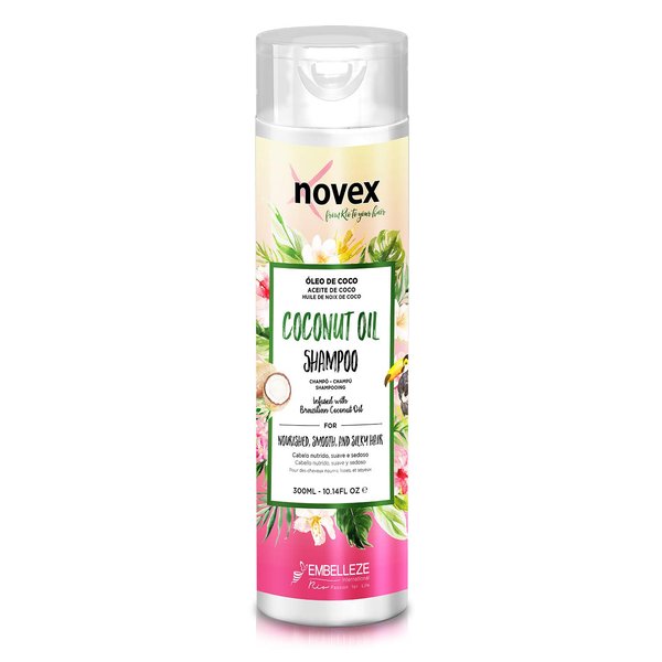 Novex Coconut Oil Shampoo, Intense Frizz Control, 10.1 Fo Bottle