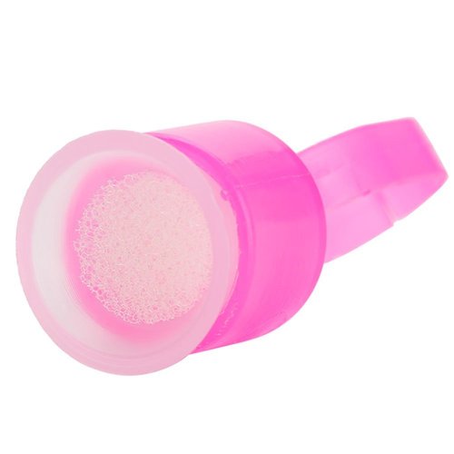 Jafirous 100PCS Portable Tattoo Pigment Ring Cap Microblading Glue Ink Ring Cup Sponge Inside Holder Permanent Makeup Cosmetic Accessories