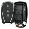 WKIOERAD Replacement Keyless Entry Remote Smart Key Fob Shell Case Fit for Chevy Chevrolet Camaro Malibu Equinox Cruze Blazer Trax Volt Bolt Key Fob Cover (4 Buttons)