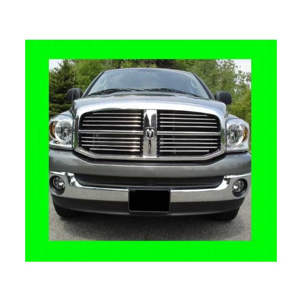312 MOTORING fits 2003-2009 DODGE RAM CHROME GRILLE GRILL KIT 2004 2005 2006 2007 2008 03 04 05 06 07 08 09 1500 2500 3500 LARAMIE SLT ST BIG HORN SRT-8 SRT8