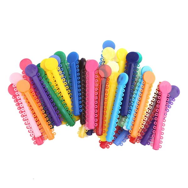 RZJZGZ Orthodontic Ligature Ties Multi-Color Orthodontic Elastomeric O-Rings Braces Rubber Bands(1040pcs) (Multicolor)