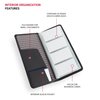 Wenger Luggage Diplomat Executive Card File 208, Black, One Size