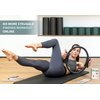 Flexies Pilates Ring Workout Cards -58 Exercise ring Card with Pilates circle Work Out Posture, Instruction & Breathing Tips | Free Dry-Erase Marker & Binding ring|Pilates Equipment Thigh Master guide