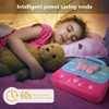 Kids Karaoke Machine, Girls Karaoke Machine Toys Music Player with Microphone and Lights, Battery Operated Portable Singing Machine with Adorable Sing-Along Boom Box for Girls