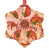 Vegan Veggie Cheese Pizza Christmas Ornaments 2022 Cute Food Ornaments for Christmas Trees Pizza Personalized Christmas Ornaments Holiday Christmas Keepsake New Year Gifts for Friends , 3 inch