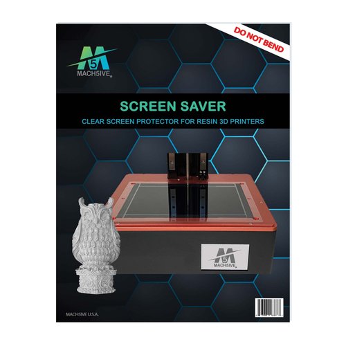 Mach5ive Screen Saver- Clear Screen Protector for Resin 3D Printers (5.5" & 6.x Screens - 3 Pack, Clear)