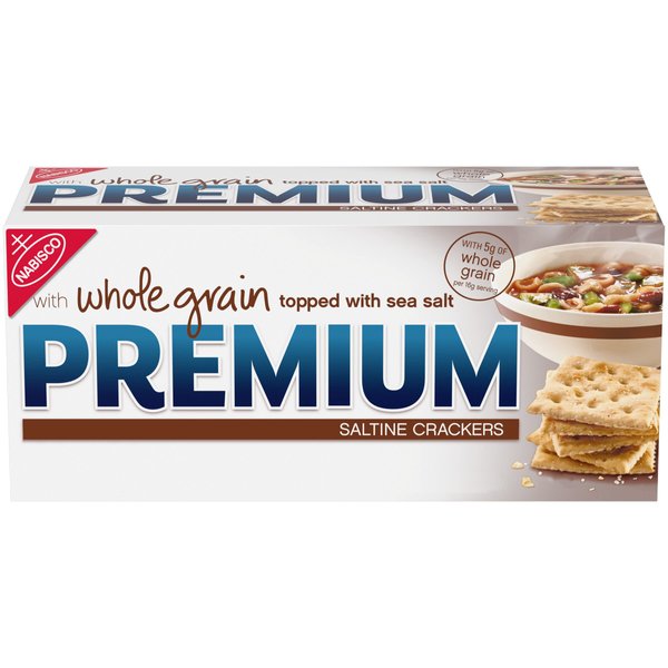 Premium Whole Grain Saltine Crackers, 1.06 lb
