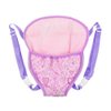 XADP Baby Dolls Carrier Backpack Doll Accessories Front and Back Carrier with Straps for 15 Inch to 18 Inch Dolls, Purple