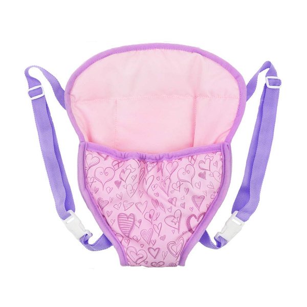 XADP Baby Dolls Carrier Backpack Doll Accessories Front and Back Carrier with Straps for 15 Inch to 18 Inch Dolls, Purple
