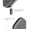 ORICO Hard Drive Case 2.5 inch External Drive Storage Carrying Bag Waterproof Shockproof with Inner Size 5.5x3.5x1.0inch for Organizing HDD and Electronic Accessories,Grey(PHD-25)