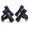 Readaeer Push Up Bars Gym Exercise Equipment Fitness 1 Pair Pushup Handles with Cushioned Foam Grip and Non-Slip Sturdy Structure Push Up Bar for Men & Women (Blue)