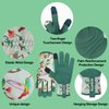 SLARMOR Leather-Gardening-Gloves for Women - Thorn-Proof Work-Gloves with Touch Screen for Weeding, Digging, Planting,Pruning Yard garden Gloves -Small