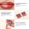 MYUANGO 12 Colors Matte Lip Liner Pencil, Waterproof Lasting Lip Crayon, Natural Vegan Lip Liner Set with Sharpener for Women (09)