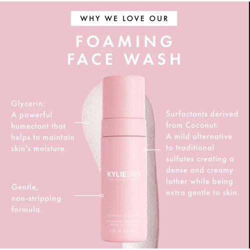 Kylie Jenner Foaming Foaming Face Wash 5 fl oz, White