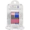 Little B 100438 Decorative Foil Paper Tape, Red US Flags