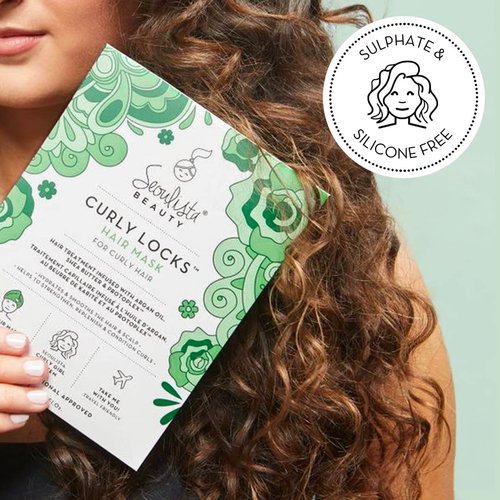 Seoulista Beauty Curly Locks Hair Mask - Curly, Wavy And Textured Hair Types | Restore Moisture, Definition, And Shine To Curly Hair Beige
