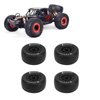 4Pcs Rubber Tires 102mm Wheels & 12mm Hex Hub Wheel Rims Compatible with 1/10 Off Road Remote Control Car RC Off-Road RC Wheels RC Rubber Tires Trucks Tires RC Wheel Rims & Tyres