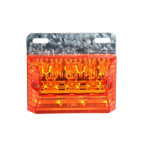 Voltage Automotive (2 Pack) Amber LED Side Marker Lights and 6000K Ground-illuminating Dual Function for Truck Trailer Boats 12V 3.4 inch