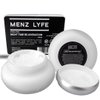 Menz Lyfe Men's Retinol Night Cream Anti-Aging Hydrating Firming Ceramides Mushroom Algae Extracts for Fine Lines Wrinkles Deep Hydration Gluten Free Paraben Free 1.6oz Glass Jar