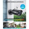 ZOSI 2MP HD 1080p 1920TVL Security Camera Outdoor Indoor (Hybrid 4-in-1 HD-CVI/TVI/AHD/960H Analog CVBS), 36PCS LEDs,120ft IR Night Vision,105° View Angle Surveillance CCTV Bullet Camera（Black Color)