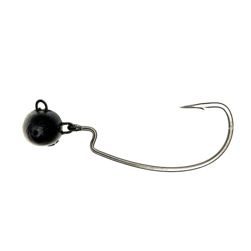 MESU Fishing Wobble Head FTB (4-Pack), Black, 1/2-Ounce