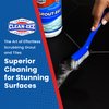 Clean-EEZ Grout Brush Combo Kit - Stand Up & Handheld V-Shaped Brushes with Curled Bristles - Easy Grout Cleaning Without Bending - Perfect for Tile, Showers & Hard-to-Reach Spots - Durable