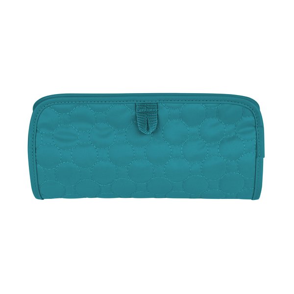 Travelon Jewelry and Cosmetic Clutch, Jade Quilted, One Size