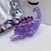 Funny Ankylosaur Dinosaur Hair Clip,Acrylic Claw Clip for Women,Women Hair Accessories,Purple