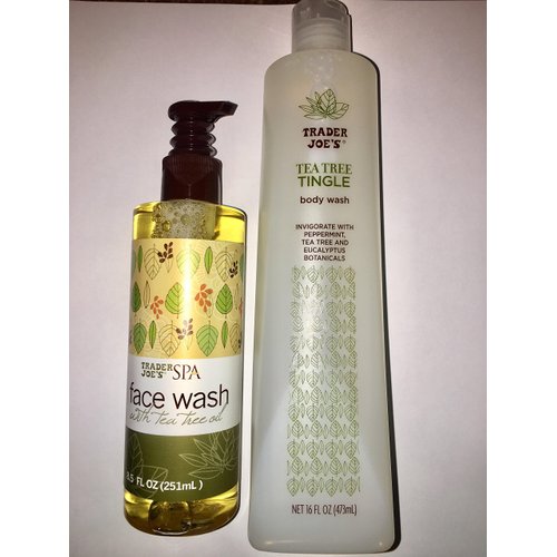 Trader Joes Spa Face Wash with Tea Tree Tingle Body Wash