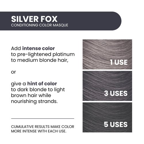 ALOXXI InstaBoost SILVER Color Depositing Conditioner Mask, Instant Temporary Hair Color Dye - Hair Color Masque for Deep Conditioning (Silver Fox), 6.8 Fl Oz (Pack of 1)