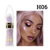 Polvo De Hadas Makeup Powder, Highlighter Powder Stick Body Shimmer Patting Powder Glitter High Gloss Sparkle Loose Brighten Face Body Lips Eyes Glow Cosmetic White Moonbeam (6 Colors Set)