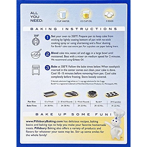 Pillsbury Traditional Chocolate Cake Mix 15.25 Oz (Pack of 2)