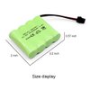 Gecoty 4.8V RC Battery, 2 Pack 1500mAh Ni-Cd Rechargeable 4-Cells AA Battery Packs with SM 2P Plug for RC Car Monster Truck, 4.8V RC Vehicles Battery