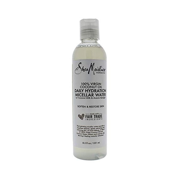Shea Moisture 100 Percent Virgin Coconut Oil Daily Hydration Micellar Water, 8.5 Ounce