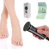 Electric Foot Callus Remover Speed Adjustable with 60pcs Replacement Sandpaper Discs Professional Pedicure Tool Kit Callus Shaver Dead Cracked Hard Dry Skin 16 In 1 Grooming Kit Stainless Steel(Black)