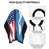 Usa Guatemala Flag Salon Barber Cape - Professional Hairdressing Waterproof Hair Cutting Cape With Adjustable Snap Closure-Haircut Apron For Hair Stylist And Home Use-55''X66''